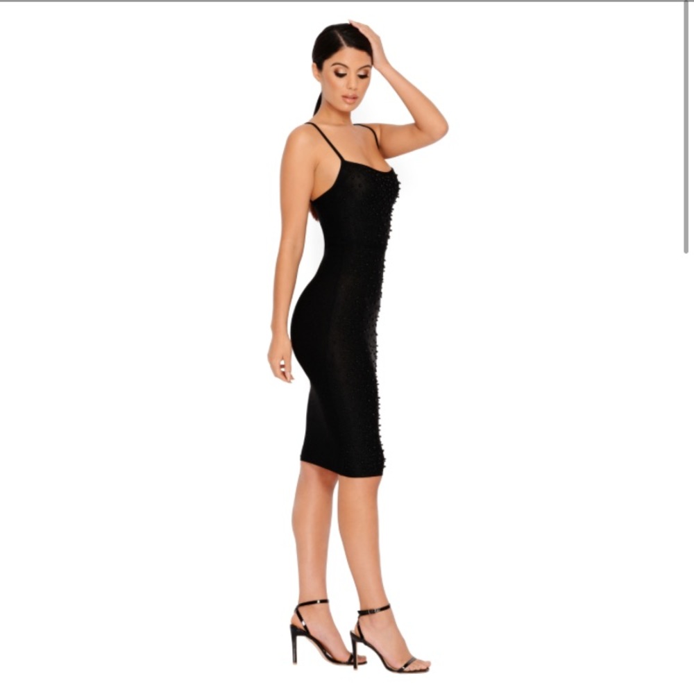 Bead To Know Embellished Black Dress - Picture 2 of 8